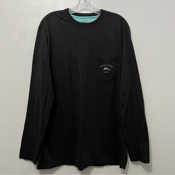Tommy Bahama Other - Tommy Bahama Relax 100% Pima Cotton Long Sleeve Crewneck Pocket Tee |Size Medium